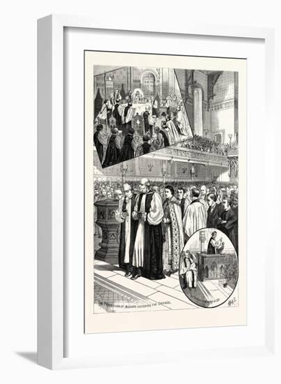 New York: Opening Services of the Protestant Episcopal Triennial Convention in St. George's Church.-null-Framed Giclee Print