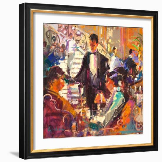 New York Plaza Fancy, 2020 (Oil on Canvas)-Peter Graham-Framed Giclee Print