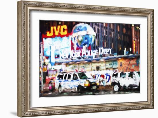 New York Police - In the Style of Oil Painting-Philippe Hugonnard-Framed Giclee Print