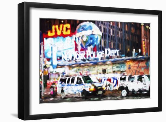 New York Police - In the Style of Oil Painting-Philippe Hugonnard-Framed Giclee Print