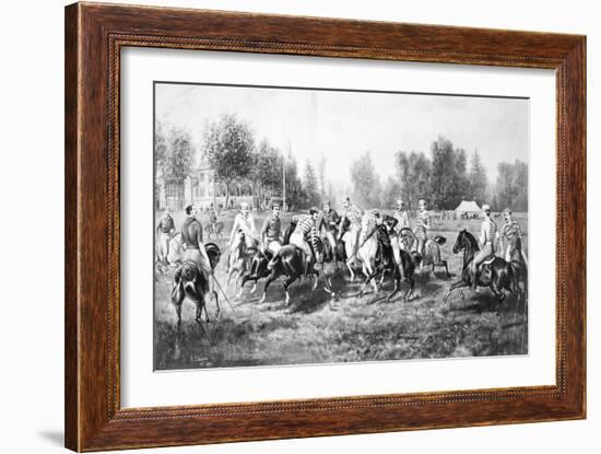 New York: Polo Club, 1877-Henry C. Bispham-Framed Giclee Print