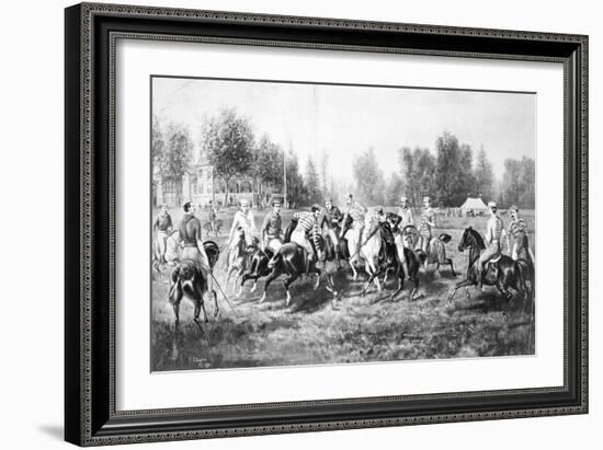 New York: Polo Club, 1877-Henry C. Bispham-Framed Giclee Print