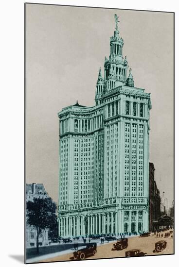 New York Postcard - Municipal-Chris Dunker-Mounted Giclee Print