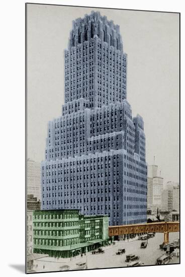 New York Postcard - Telephone-Chris Dunker-Mounted Giclee Print