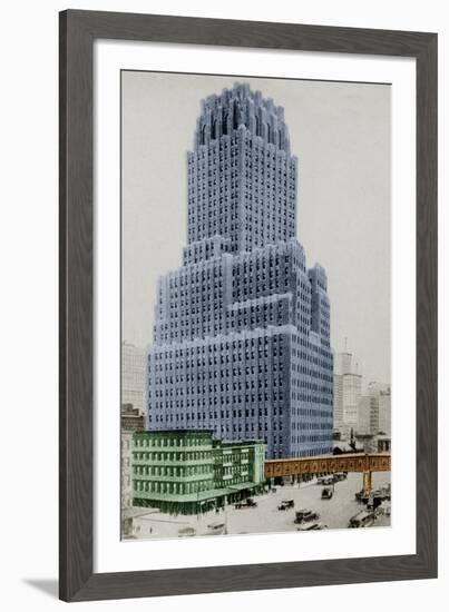 New York Postcard - Telephone-Chris Dunker-Framed Giclee Print