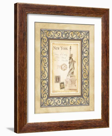 New York Postcard-Andrea Laliberte-Framed Art Print