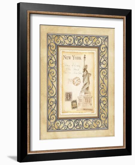 New York Postcard-Andrea Laliberte-Framed Art Print