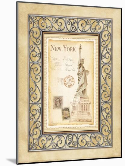 New York Postcard-Andrea Laliberte-Mounted Art Print