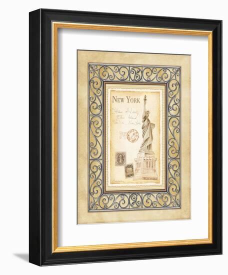 New York Postcard-Andrea Laliberte-Framed Art Print