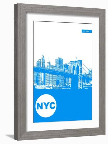 New York Poster-NaxArt-Framed Art Print