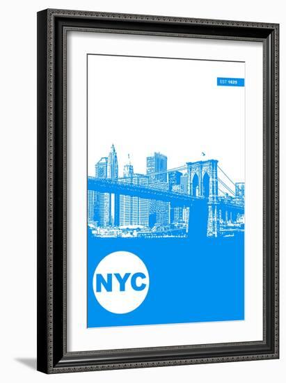 New York Poster-NaxArt-Framed Art Print