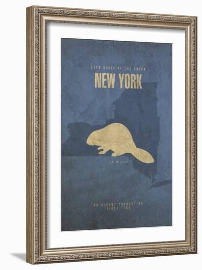 New York Poster-David Bowman-Framed Giclee Print