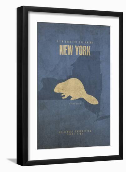 New York Poster-David Bowman-Framed Giclee Print