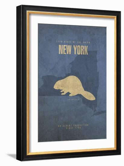 New York Poster-David Bowman-Framed Giclee Print