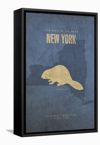 New York Poster-David Bowman-Framed Premier Image Canvas