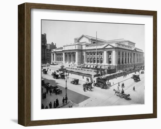 New York Public Library Building, C.1911-20-null-Framed Photographic Print