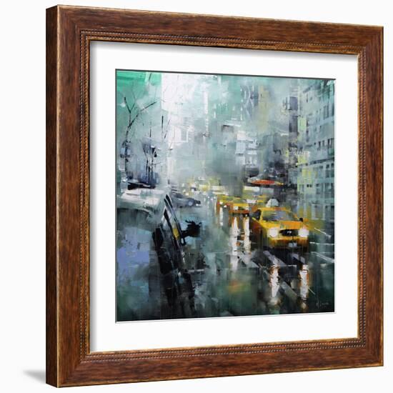 New York Rain-Mark Lague-Framed Art Print