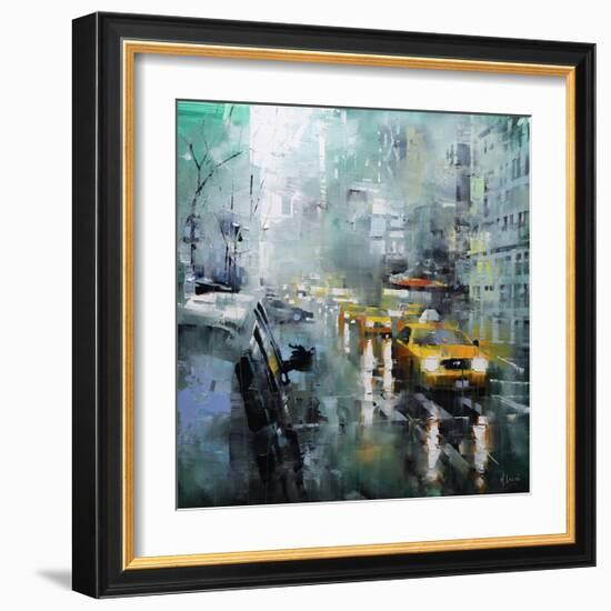 New York Rain-Mark Lague-Framed Art Print