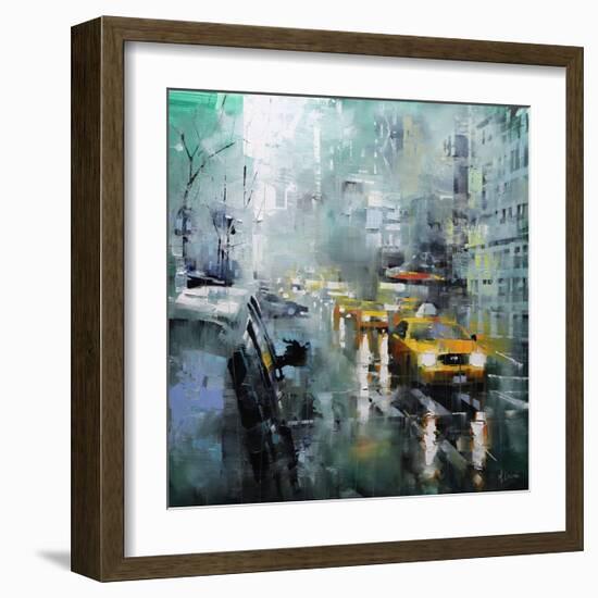 New York Rain-Mark Lague-Framed Art Print