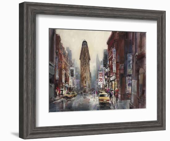 New York Rain-Brent Heighton-Framed Art Print