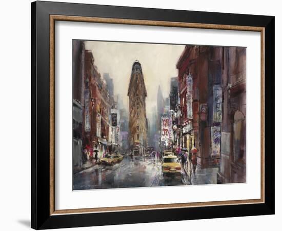 New York Rain-Brent Heighton-Framed Art Print