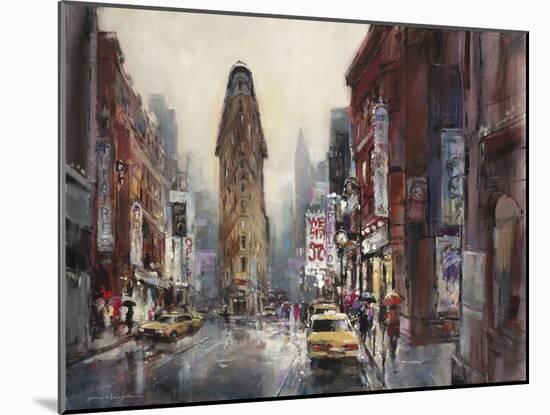 New York Rain-Brent Heighton-Mounted Art Print