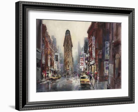 New York Rain-Brent Heighton-Framed Art Print