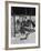 New York Rangers Goal Tender Dave Kerr Stopping the Puck-Gjon Mili-Framed Premium Photographic Print