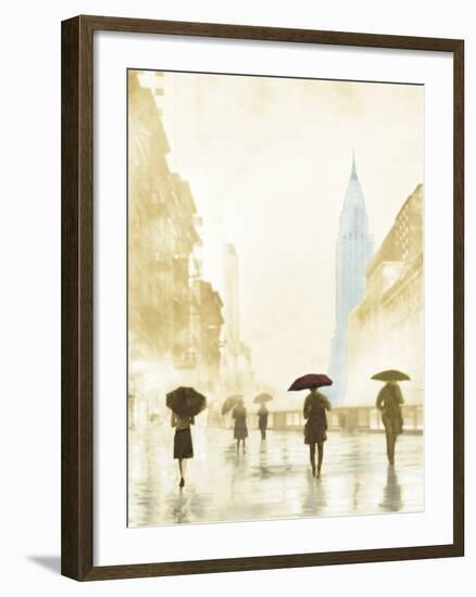 New York Red Umbrella - Golden-Robert Canady-Framed Giclee Print