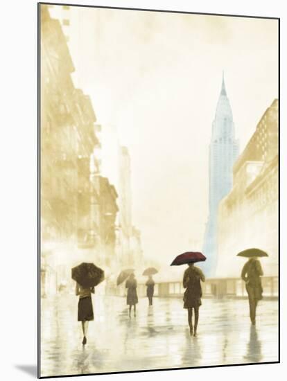 New York Red Umbrella - Golden-Robert Canady-Mounted Giclee Print