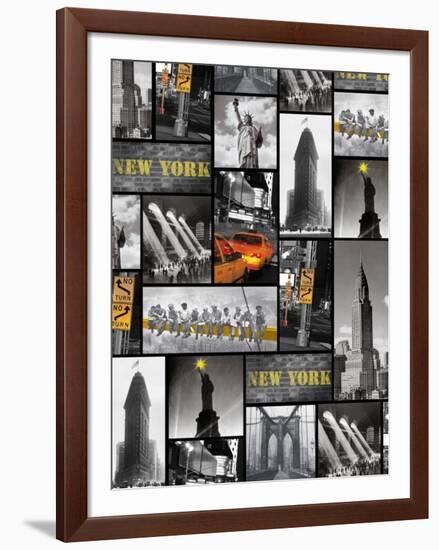 New York Repeat-The Vintage Collection-Framed Art Print