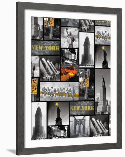 New York Repeat-The Vintage Collection-Framed Art Print