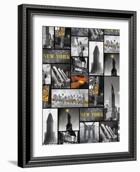 New York Repeat-The Vintage Collection-Framed Giclee Print