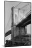 New York's Brooklyn Bridge at Night-Philip Gendreau-Mounted Photographic Print