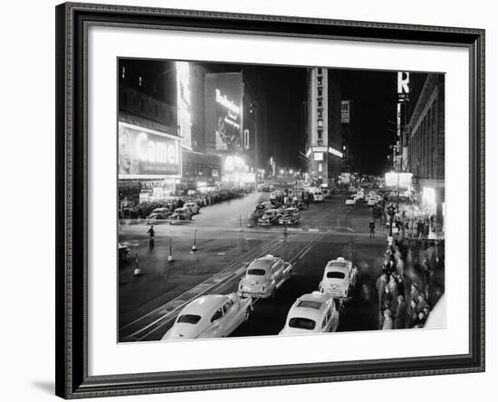 New York's Times Square at 45th St.-null-Framed Photographic Print