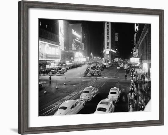 New York's Times Square at 45th St.-null-Framed Photographic Print