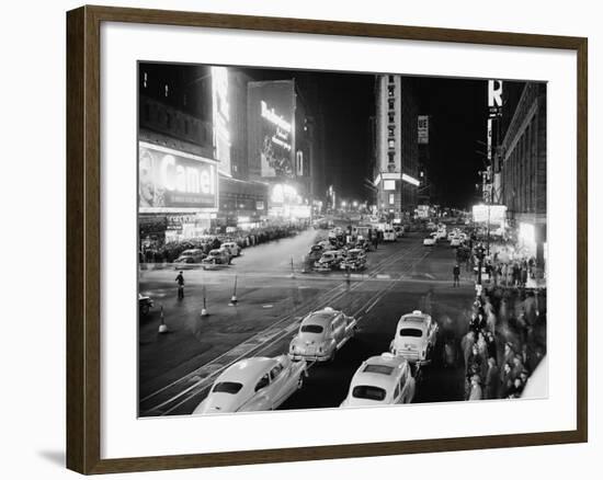 New York's Times Square at 45th St.-null-Framed Photographic Print