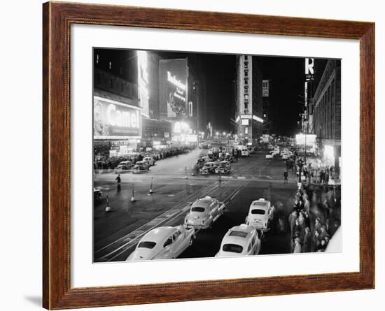 New York's Times Square at 45th St.-null-Framed Photographic Print