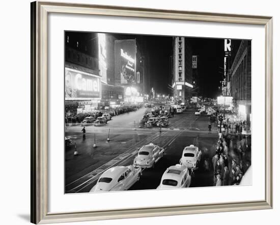 New York's Times Square at 45th St.-null-Framed Photographic Print