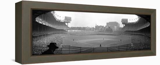 New York's Yankee Stadium as the Yankees Hosted the Brooklyn Dodgers-null-Framed Premier Image Canvas