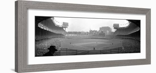 New York's Yankee Stadium as the Yankees Hosted the Brooklyn Dodgers-null-Framed Photographic Print