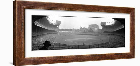 New York's Yankee Stadium as the Yankees Hosted the Brooklyn Dodgers-null-Framed Photographic Print