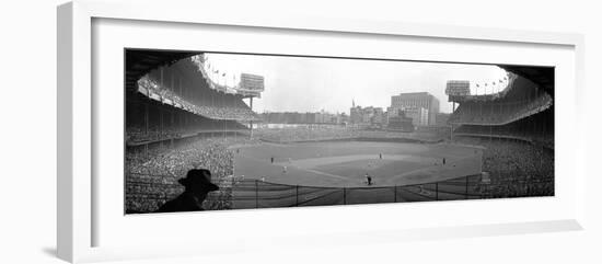 New York's Yankee Stadium as the Yankees Hosted the Brooklyn Dodgers--Framed Photographic Print