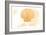 New York - Scallop Shell - Yellow - Coastal Icon-Lantern Press-Framed Art Print