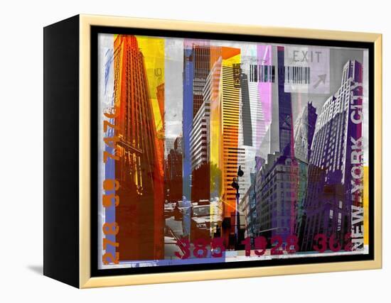 New York Sky Urban-Sven Pfrommer-Framed Stretched Canvas