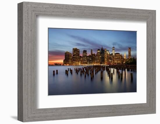 New York Skyline at Sunset-beboy-Framed Photographic Print