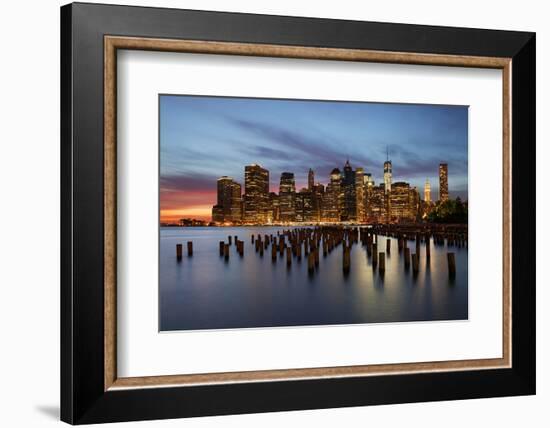 New York Skyline at Sunset-beboy-Framed Photographic Print
