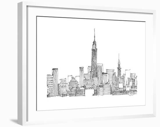 New York Skyline Crop-Avery Tillmon-Framed Art Print