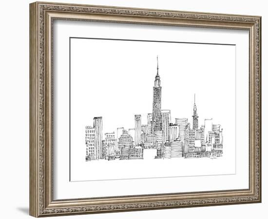 New York Skyline Crop-Avery Tillmon-Framed Art Print