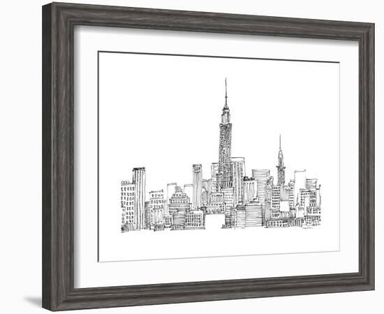 New York Skyline Crop-Avery Tillmon-Framed Art Print